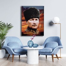 Desenlio Atatürk Portresi Kanvas Tablo