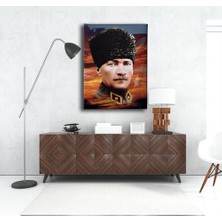 Desenlio Atatürk Portresi Kanvas Tablo