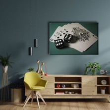 Desenlio Zar ve Iskambil Kağıdı  Canvas Tablo