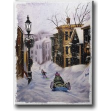 Desenlio Kış Manzara Tablo