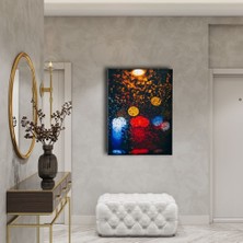 Desenlio Buhulu Sokak Lambası  Canvas Tablo