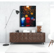 Desenlio Buhulu Sokak Lambası  Canvas Tablo