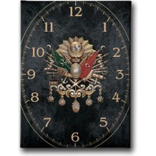 Desenlio Osmanlı Arması  Saatli Tablo