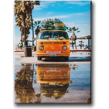 Desenlio Vosvos Araba Canvas Tablo