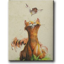 Desenlio Kedi Kanvas Tablo
