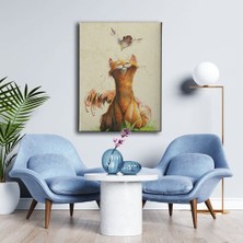 Desenlio Kedi Kanvas Tablo