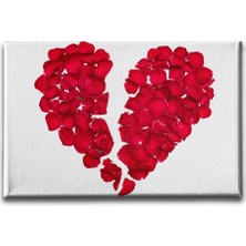 Desenlio Kırık Kalp Kanvas Tablo