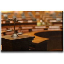 Desenlio Adalet  Terazisi Canvas Tablo