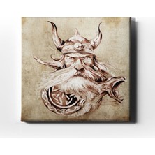 Desenlio Savaşçı Erkek Portresi  Canvas Tablo