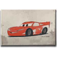 Desenlio Şimşek Mcqueen Kanvas Tablo