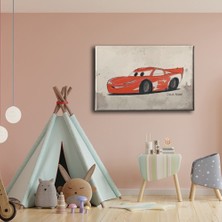 Desenlio Şimşek Mcqueen Kanvas Tablo