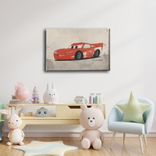 Desenlio Şimşek Mcqueen Kanvas Tablo