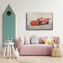 Desenlio Şimşek Mcqueen Kanvas Tablo