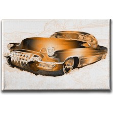 Desenlio Klasik Araba Canvas Tablo