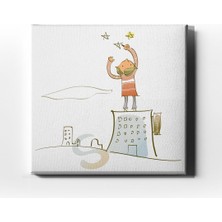 Desenlio Yıldız Çocuk Kanvas Tablo