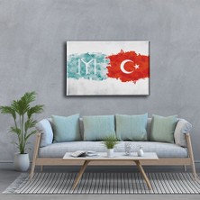 Desenlio Bayrak Kanvas Tablo