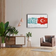 Desenlio Bayrak Kanvas Tablo