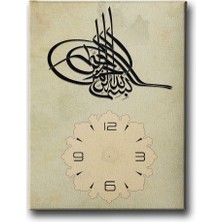 Desenlio Besmele Tuğra Saatli Tablo