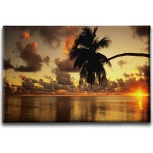 Desenlio Gün Batımı Manzara Tablo