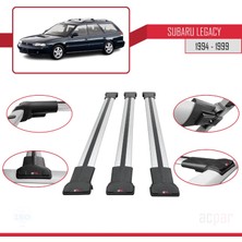 Subaru Legacy 1994-1999 Arası ile Uyumlu Fly Model Ara Atkı Tavan Barı Gri 3 Adet Bar