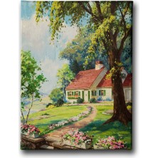 Desenlio Ev Yağlı Boya Kanvas Tablo