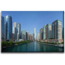 Desenlio Şehir Kanvas Tablo