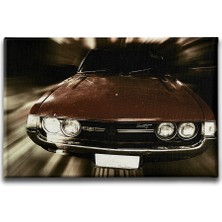Desenlio Klasik Araba Canvas Tablo