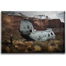 Desenlio Askeri Helikopter Canvas Tablo