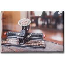 Desenlio Antika Daktilo  Canvas Tablo