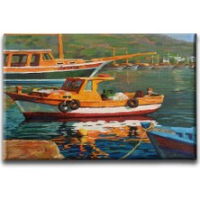 Desenlio Gemi Yağlı Boya Kanvas Tablo