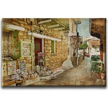 Desenlio Kasaba Kanvas Tablo