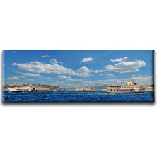 Desenlio Boğaz Manzara Panoramik Kanvas Tablo