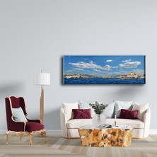 Desenlio Boğaz Manzara Panoramik Kanvas Tablo