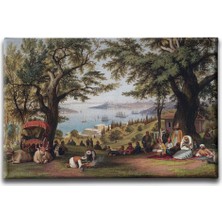 Desenlio Osmanlı Yağlı Boya Kanvas Tablo