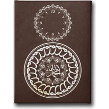 Desenlio Allah Muhammed Lafzı Sikkeli Vav Saatli Tablo
