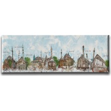 Desenlio Konya Tarihi Yerler Panoramik Kanvas Tablo