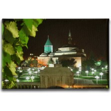 Desenlio Mevlana Müzesi Gece Manzara Tablo