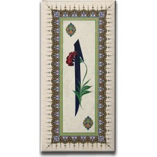 Desenlio Karanfilli Motifli Elif Kanvas Tablo