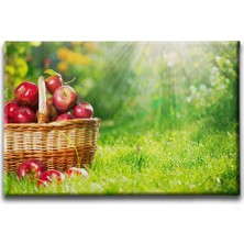 Desenlio Elma Sepeti Kanvas Tablo