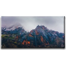 Desenlio Uçurum Panoramik Kanvas Tablo