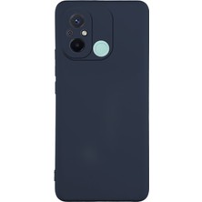 Kzy Xiaomi Redmi 12C Kapak Içi Kadife Kamera Korumalı Lansman Silikon Kılıf - Lacivert