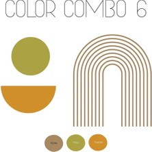 Kt Grup Bohem Renk Blokları Duvar Sticker Seti