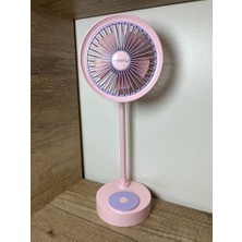 Hepu 9050B Mini Şarjlı Masa Üstü Vantilatör USB Fan 1200 Mah 5 Kollu Süper Soğutma