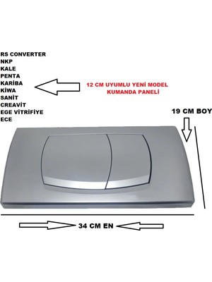 Rsconverter Nkp Kale Penta Kariba Kiwa Sanit Creavit Ege Vitrifiye 12 cm Markalarına Uyumludur