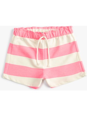 Koton Şort Beli Bağlamalı Pamuklu