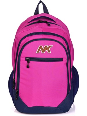 Nk 9001-01 Su Geçirmez Ortopedik Sırt Destekli Okul Sırt Çantası Pembe