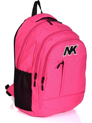 Nk 9001-03 Su Geçirmez Ortopedik Sırt Destekli Okul Sırt Çantası Pembe