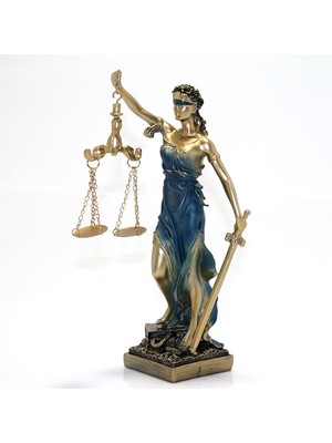 Keyfim Shop Themis Adalet Kadını Heykeli Biblo 28*9cm
