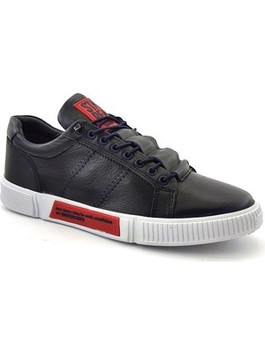 Hammer Jack Basel Hammerjack Hakiki Deri Erkek Günlük Ayakkabı-Lacivert