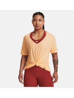 Under Armour Kadın Project Rock Completer Deep V T-shirt